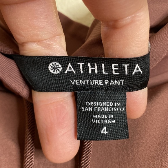 Athleta Venture pant joggers women’s 4 dusty rose EUC - Picture 6 of 8